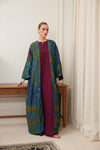 Multi Color Silk Abaya