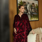 Velvet Stripe Red