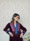 Jazz Velvet Kaftan Purple