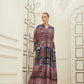 Silk Berry Tie Dye Kaftan
