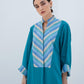 Stripe Neck Linen